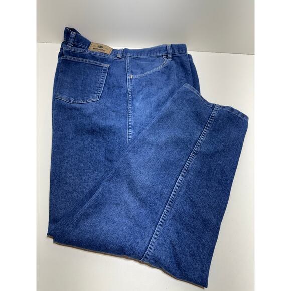 Wrangler Men’s Blue Jeans Sz 50X30 Regular Fit Workwear Dark Wash Outdoors - Picture 1 of 6